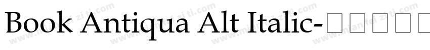 Book Antiqua Alt Italic字体转换
